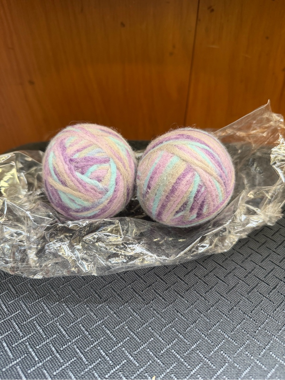 Pastel Lavender & Mint Colored Wool Dryer Balls -
